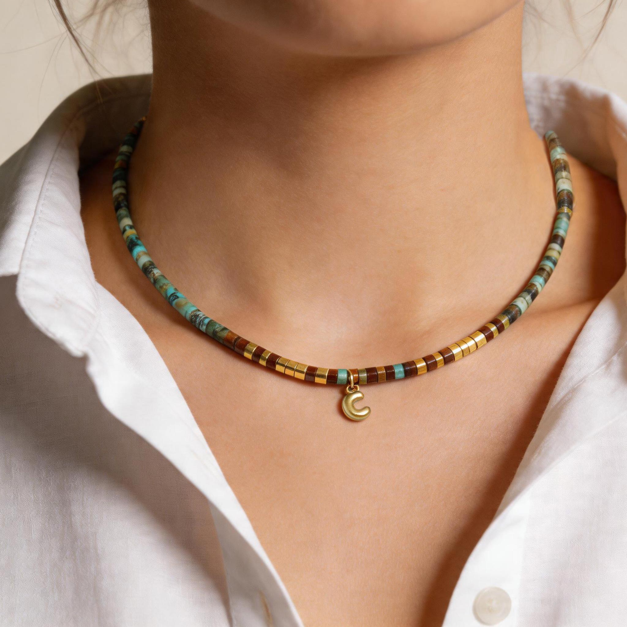 Strong As Fuck Turquoise Necklace