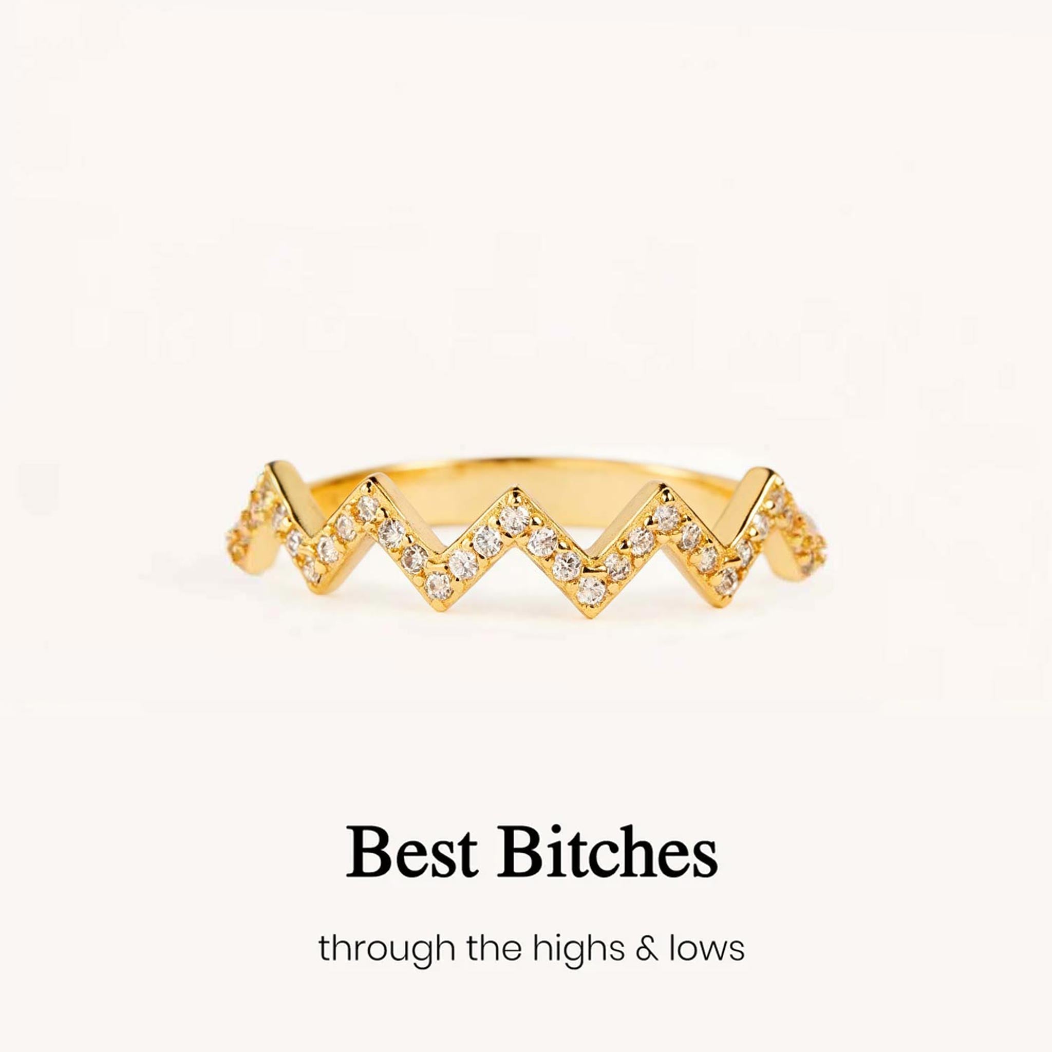 Best Bitches Highs And Lows Ring