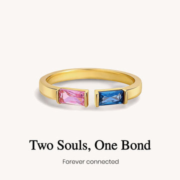 Custom Duo Baguette Birthstone Ring