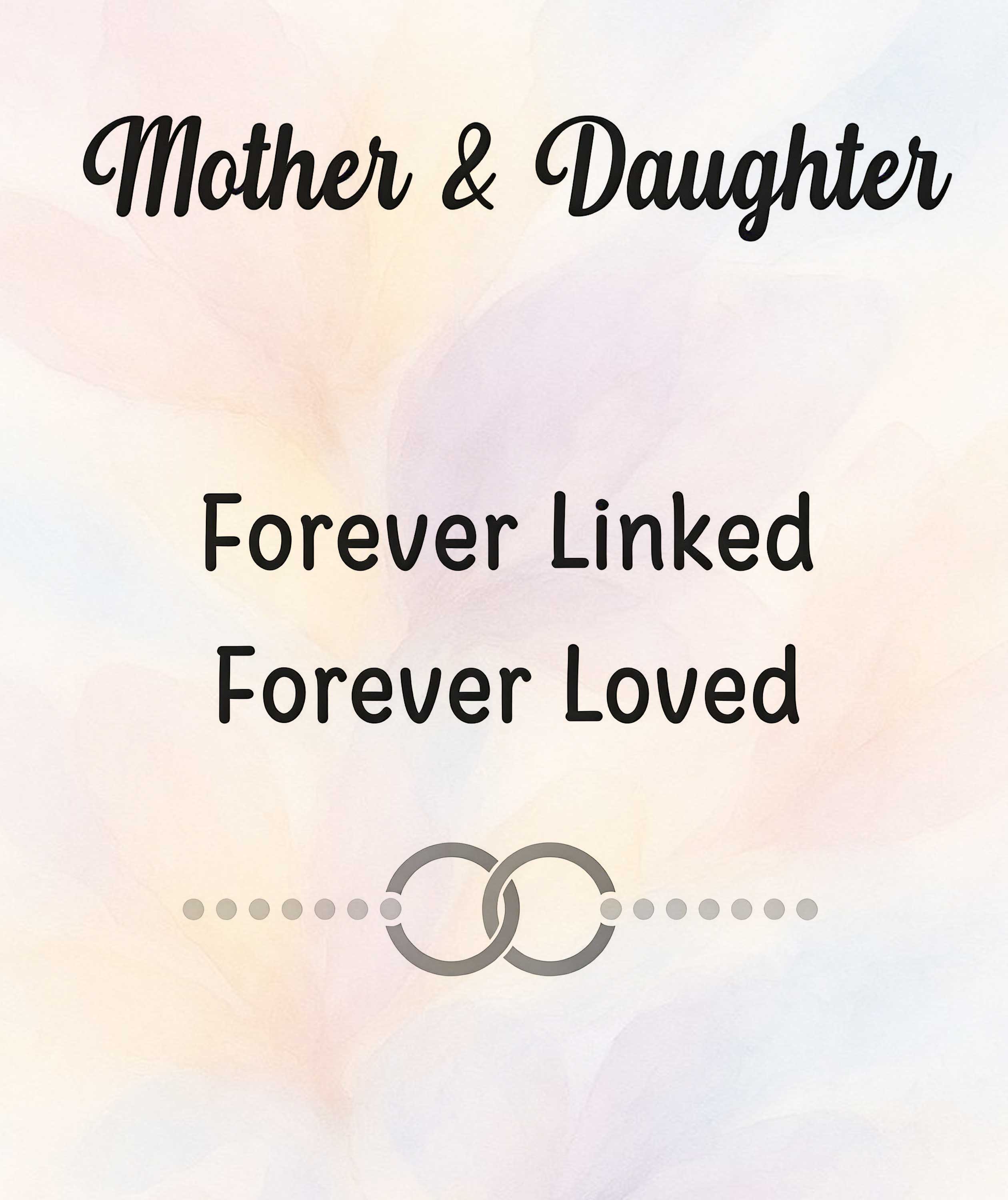 Mom & Daughter Interlocking Circle Ring