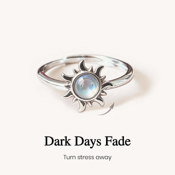 Sun Spinner Energy Stone Ring