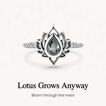 This Too Shall Pass Lotus Ring