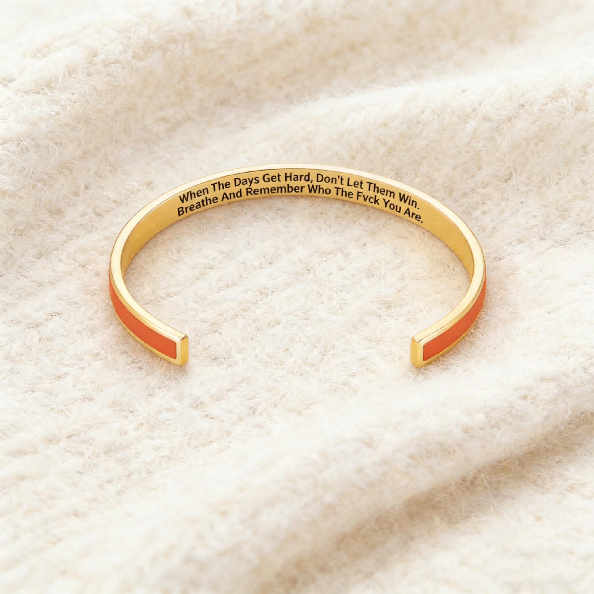Don't Let the Hard Days Win Color Bangle