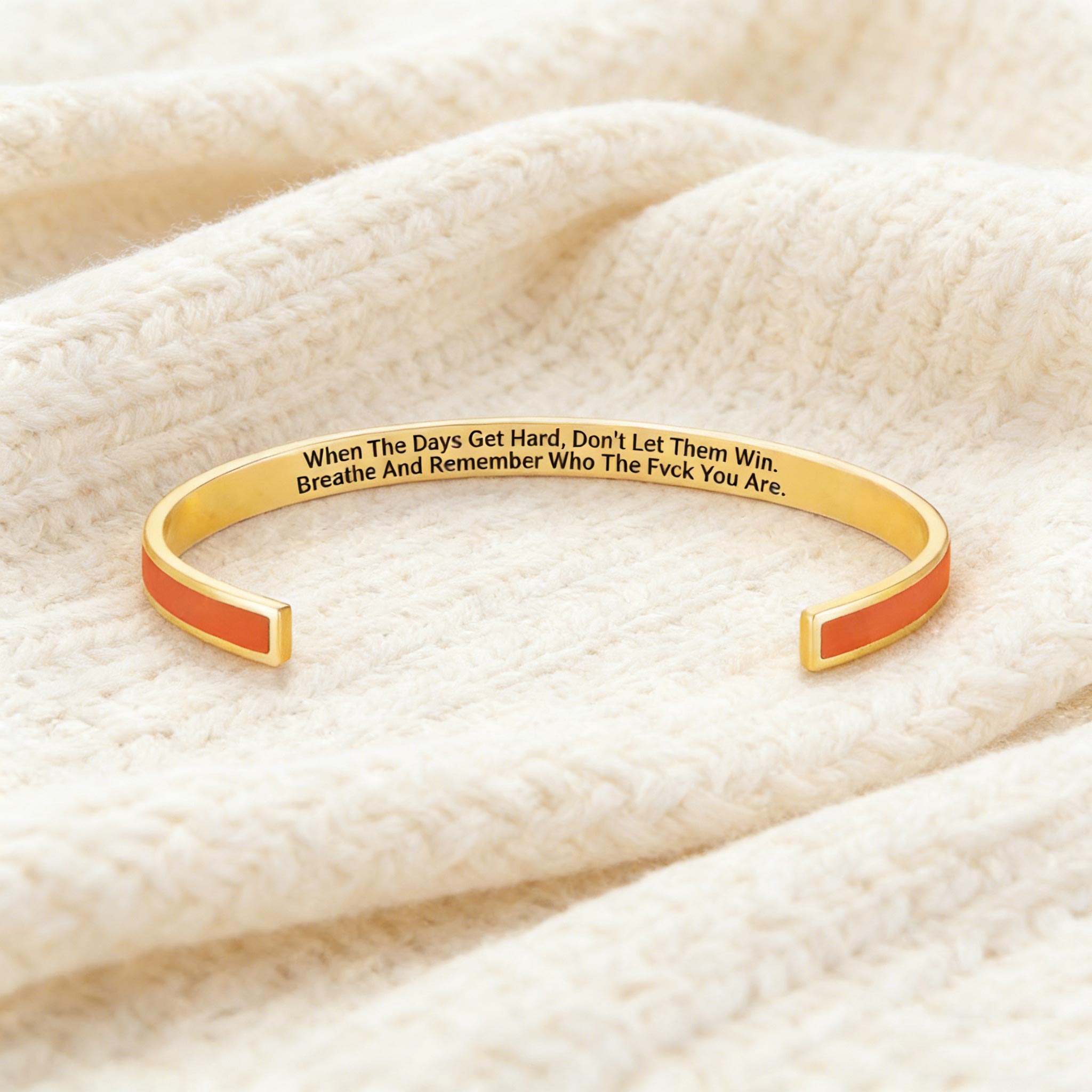 Don't Let the Hard Days Win Color Bangle