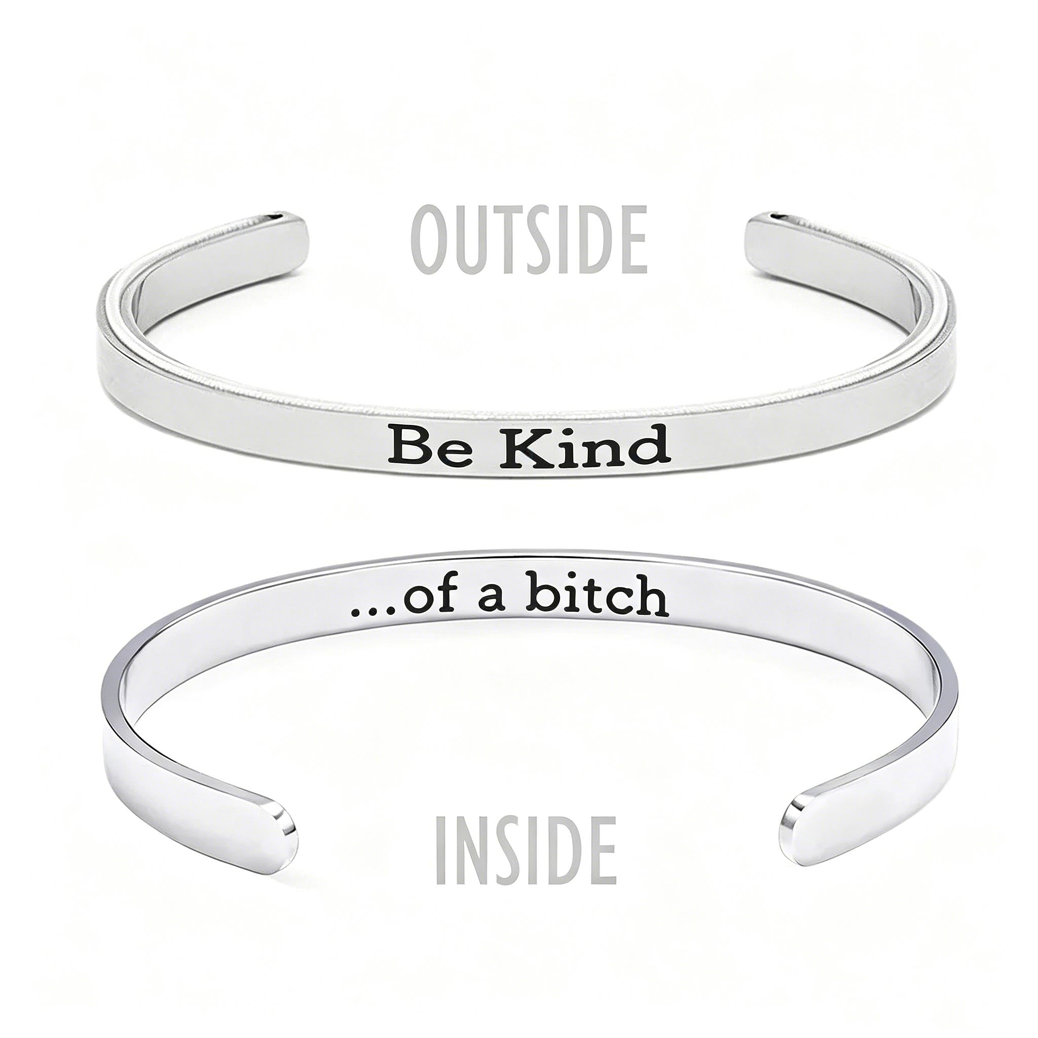 Be Kind Mantra Cuff Bracelet