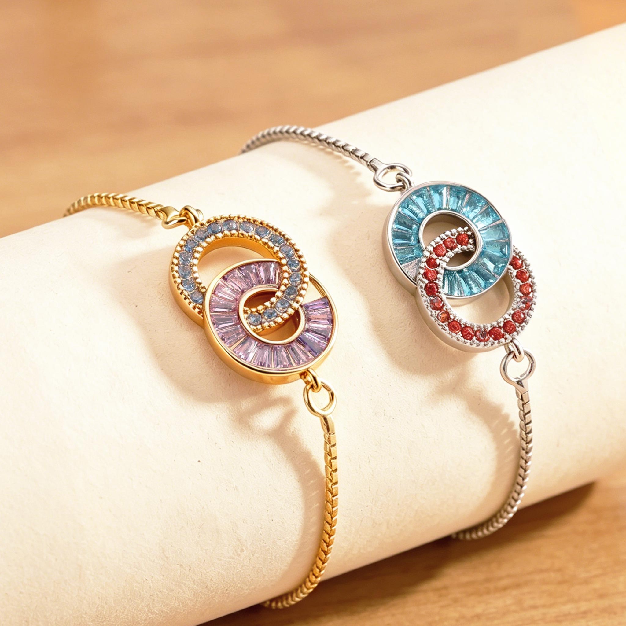 Custom Linking Birthstone Bracelet
