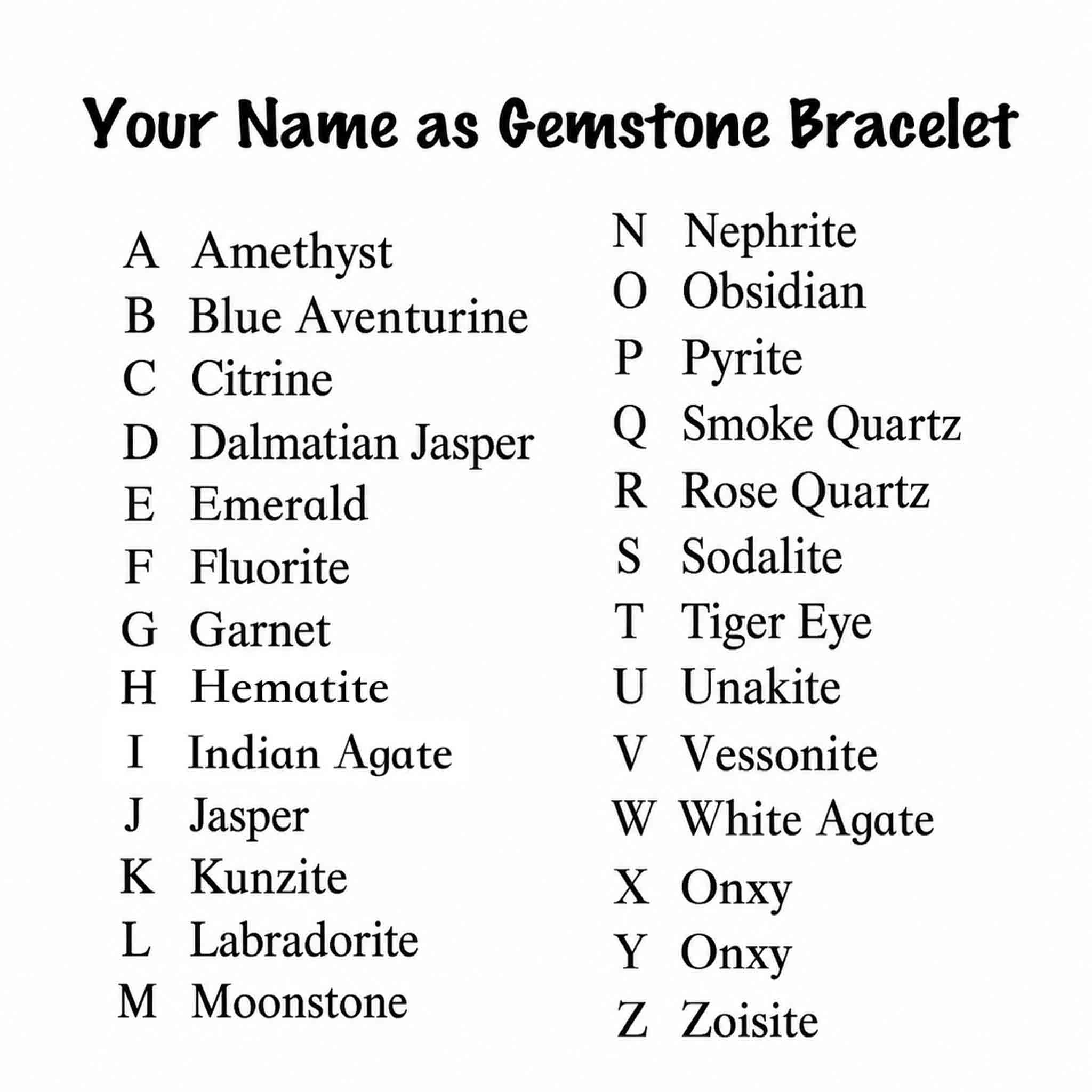Custom Name Gem Bracelet