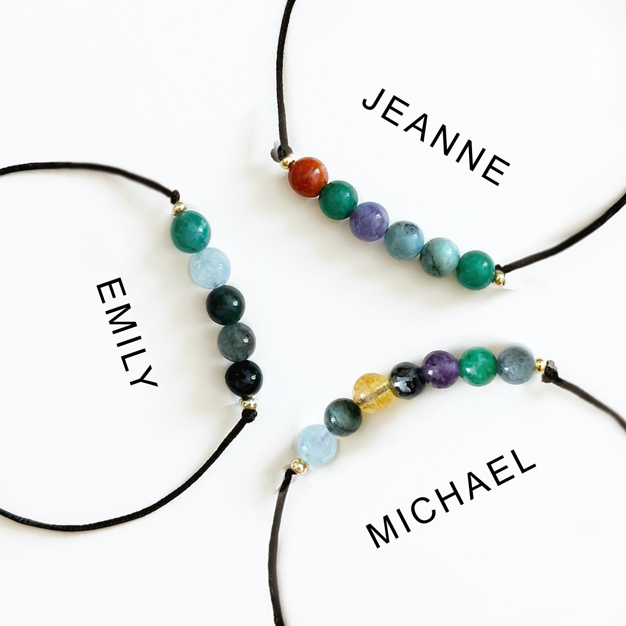 Custom Name Gem Memory Bracelet