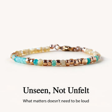 Gemstone 'Strong as Fuck' Morse Code Bracelet