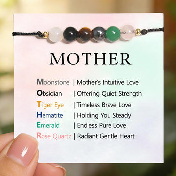 Mother Hidden Message Energy Stone Bracelet