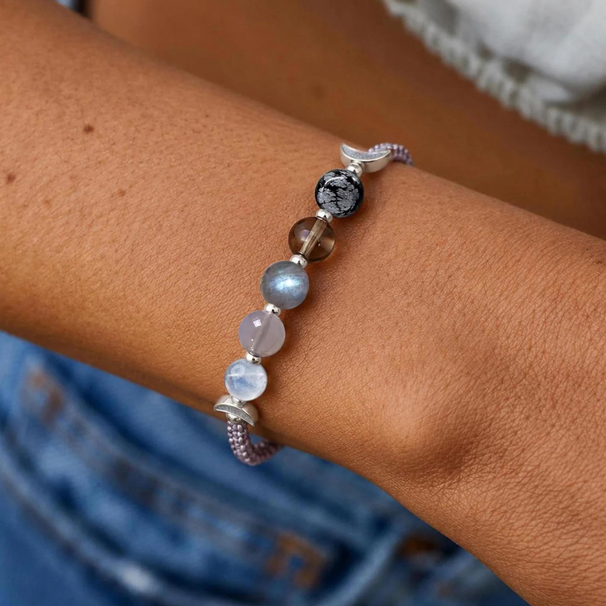 This Too Shall Pass Moon Phases Crystal Bracelet