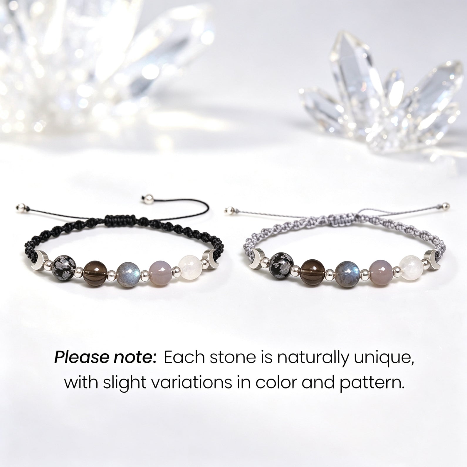 This Too Shall Pass Moon Phases Crystal Bracelet