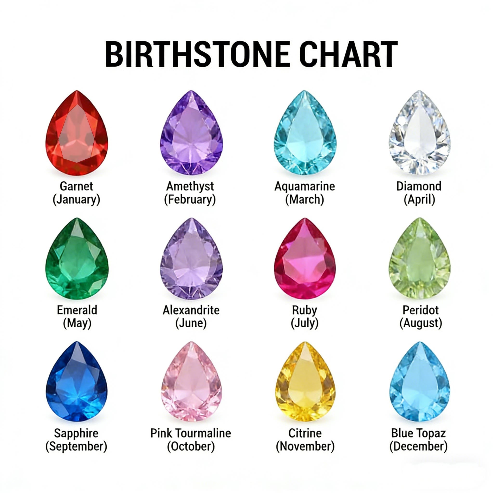 Husband & Wife Tiny Heart Birthstone Ring