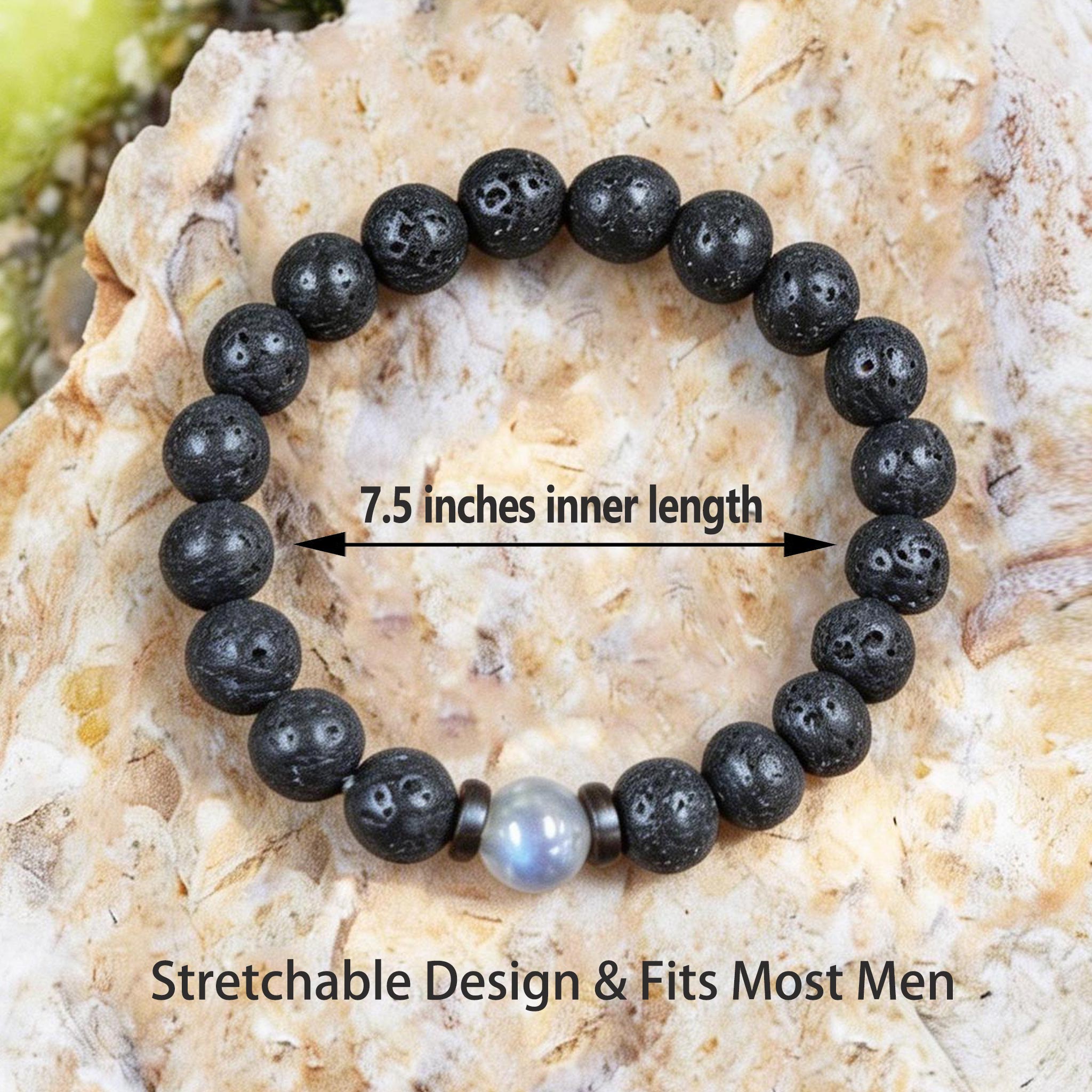 Natural Gemstone Strength Bracelet