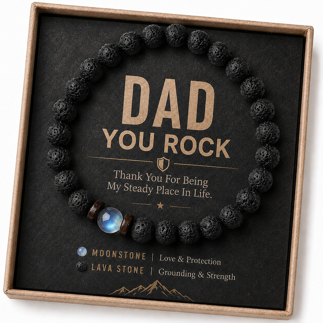 Natural Gemstone Strength Bracelet
