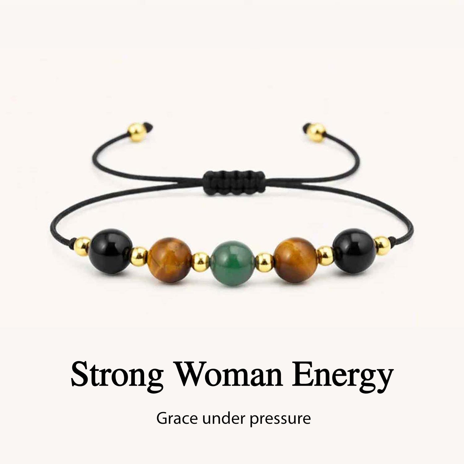 Strong Woman Courage and Strength Crystal Bracelet