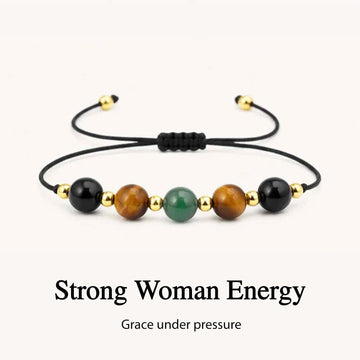Strong Woman Courage and Strength Crystal Bracelet
