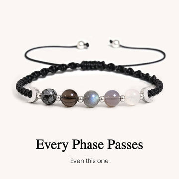This Too Shall Pass Moon Phases Crystal Bracelet