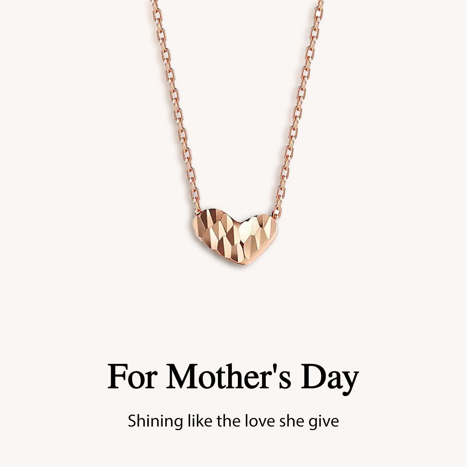 Cute Sparkling Heart Necklace- Mother's Day Gift ❤️