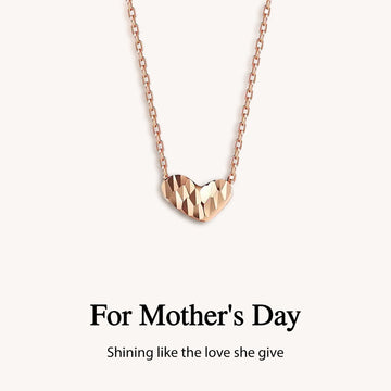 Cute Sparkling Heart Necklace- Mother's Day Gift ❤️