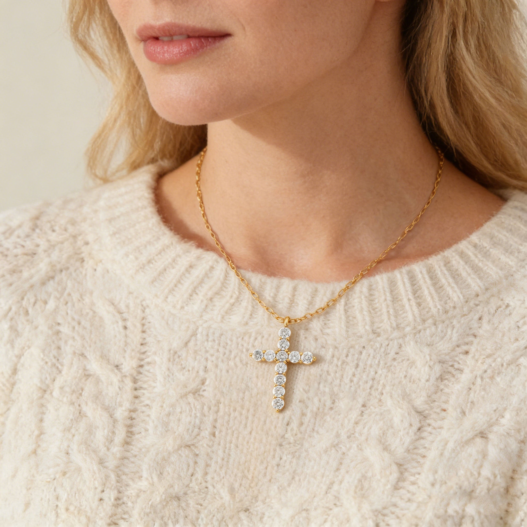 God's In Control Cross Necklace