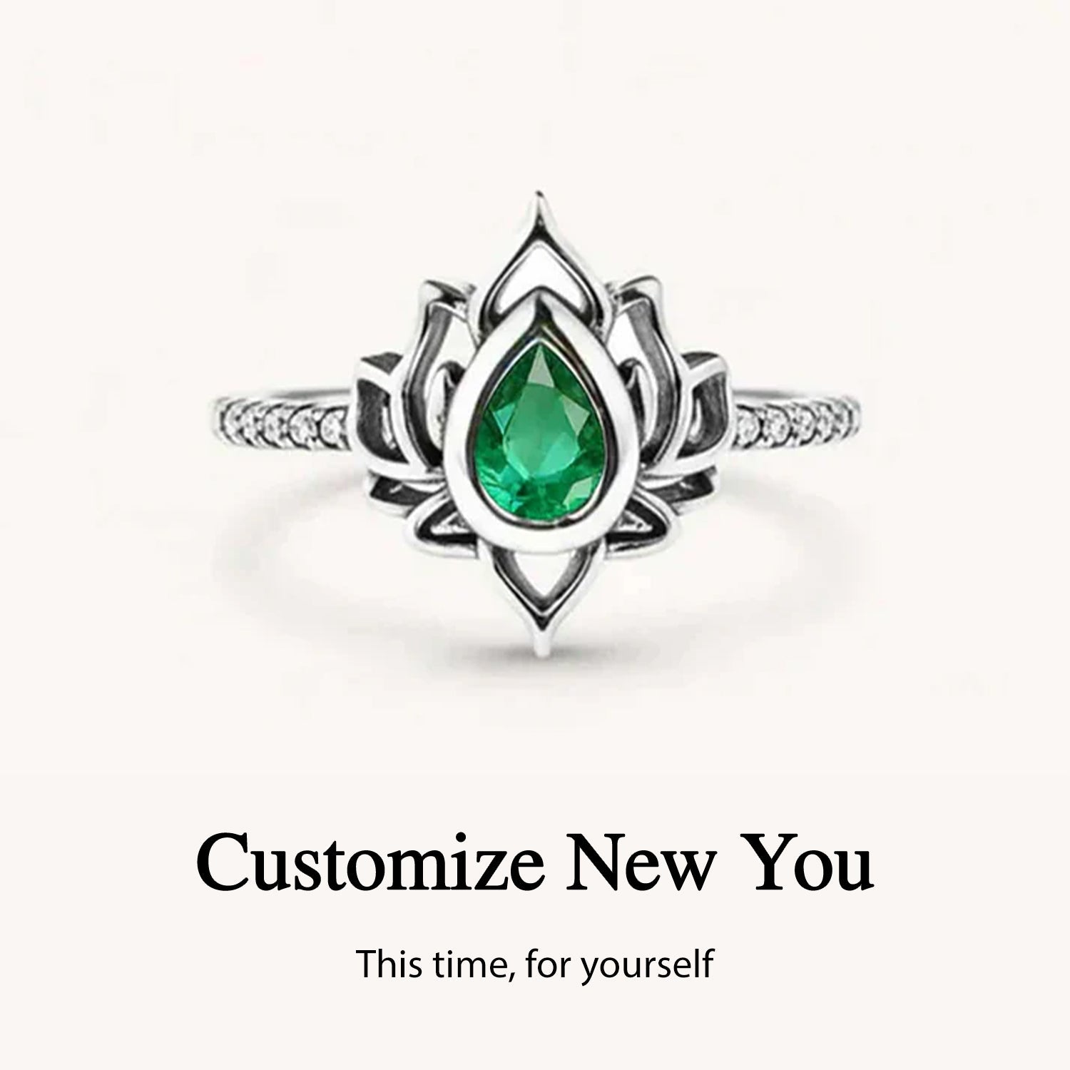 2026 Begin Again Lotus Birthstone Ring