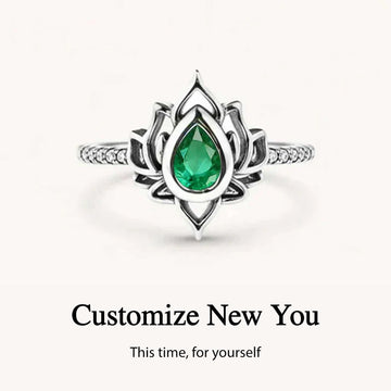 2026 Begin Again Lotus Birthstone Ring