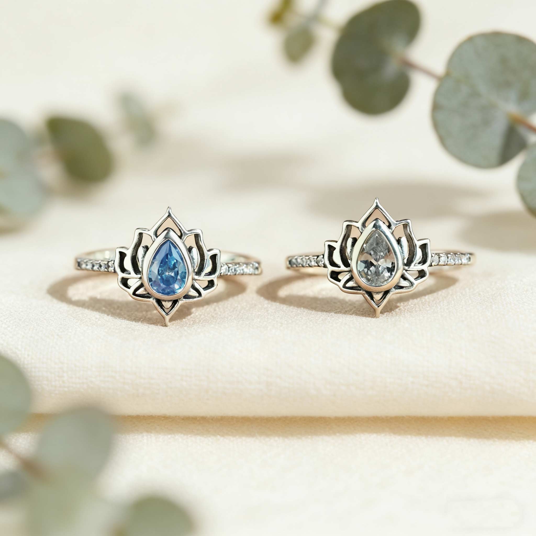 2026 Begin Again Lotus Birthstone Ring