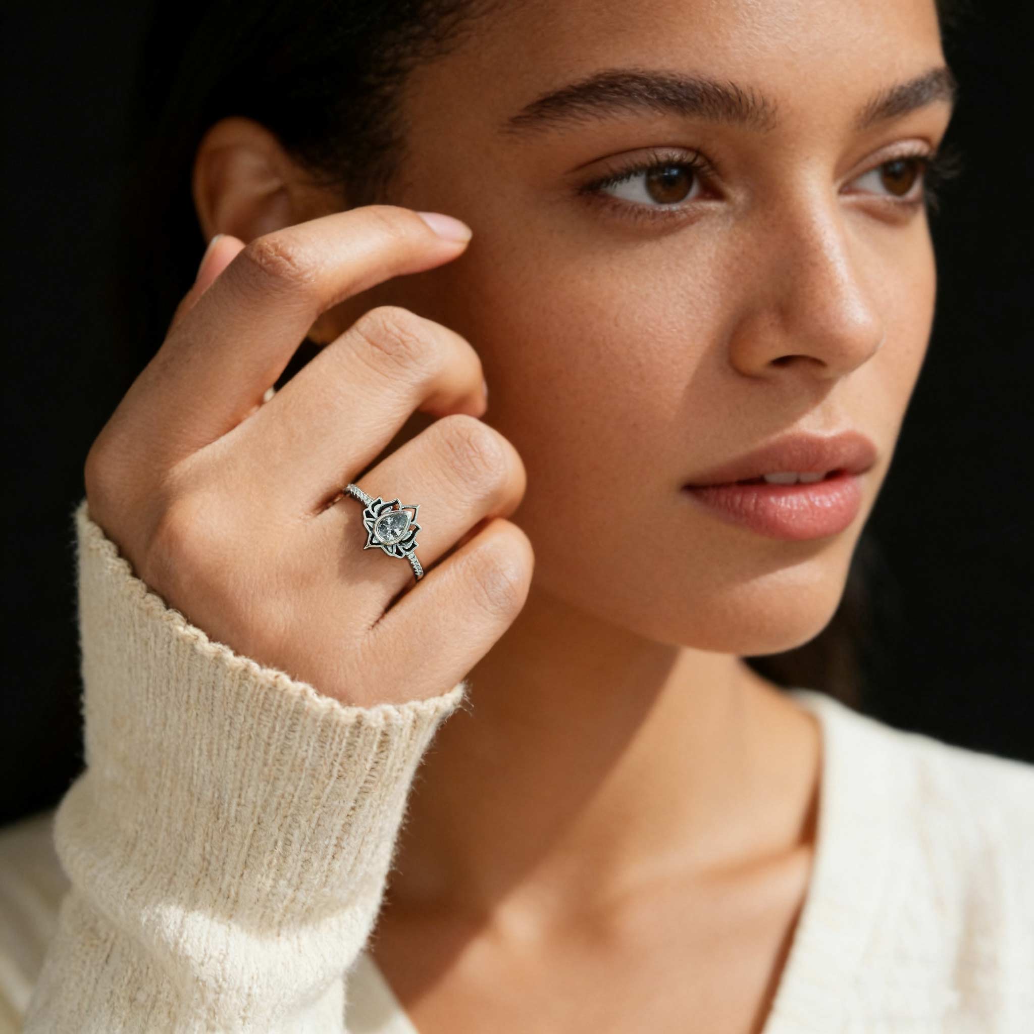 2026 Begin Again Lotus Birthstone Ring