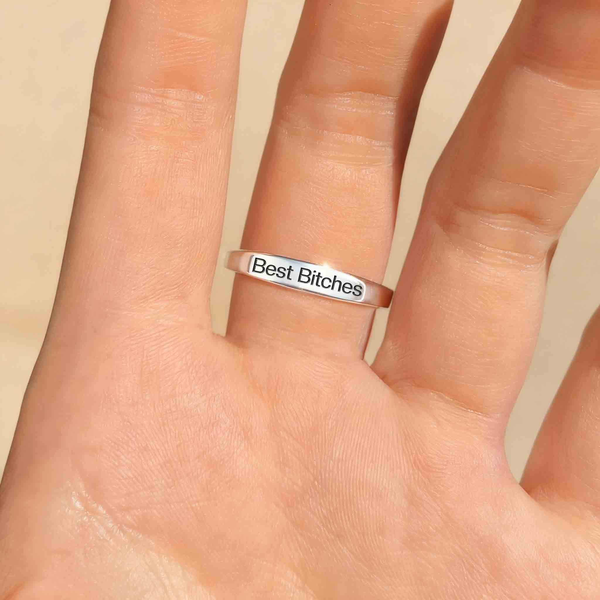 Best Bitches Squad Sun and Moon Ring