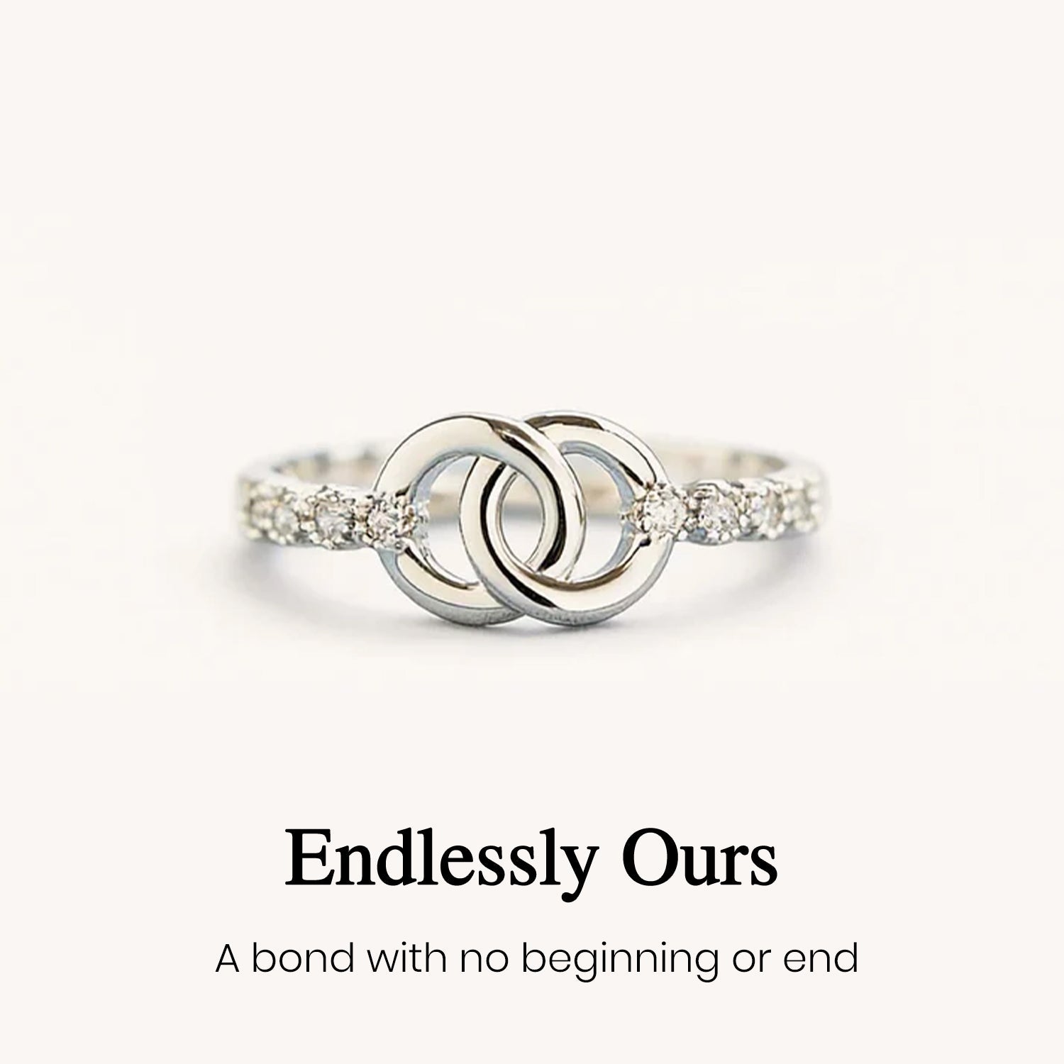 Mom & Daughter Interlocking Circle Ring