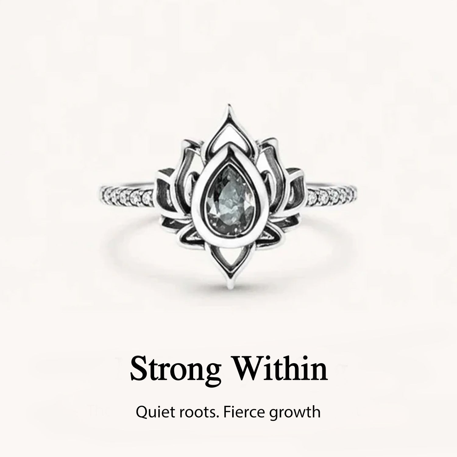 Strong As Fuck Lotus Ring