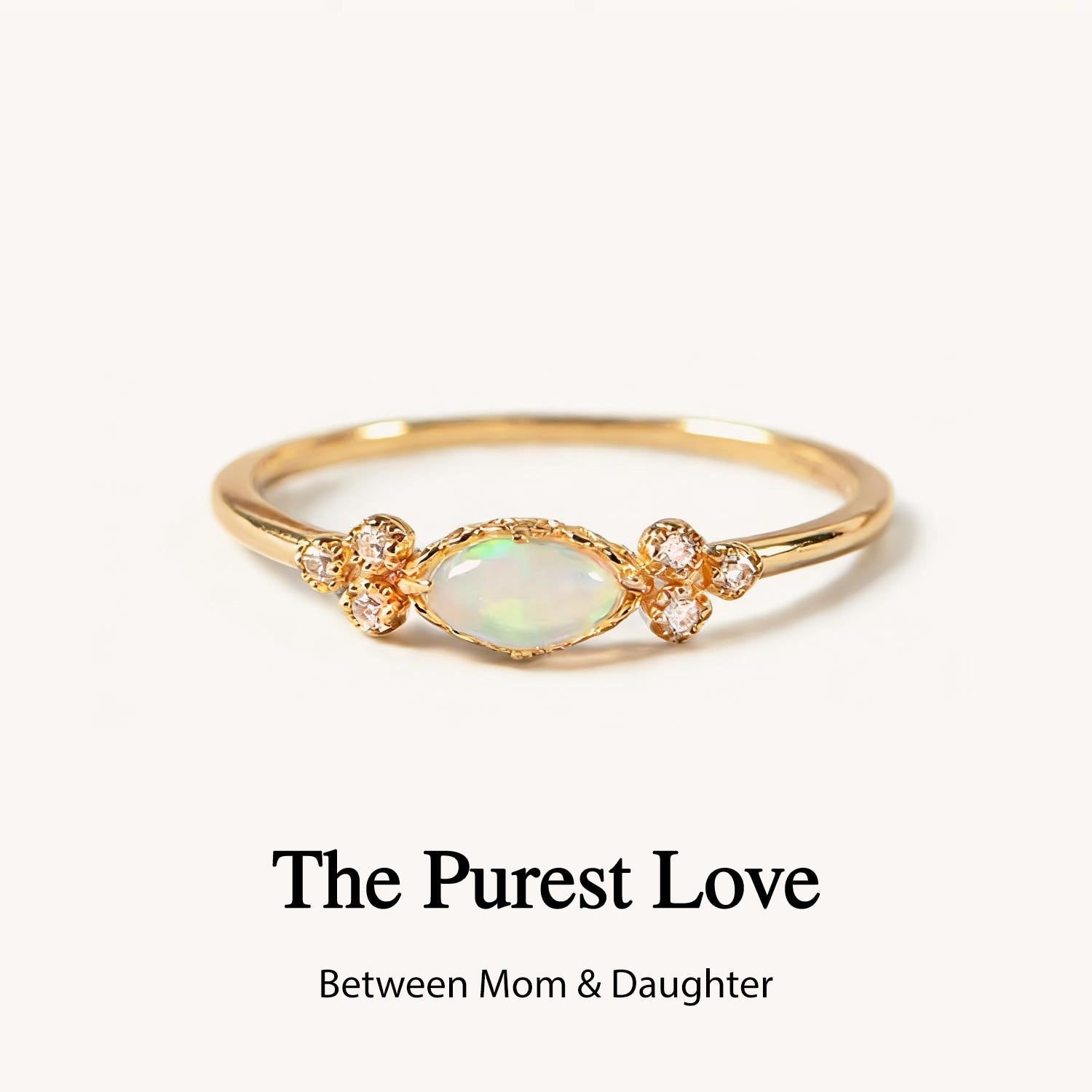 Mother & Daughter Matching Opal Ring