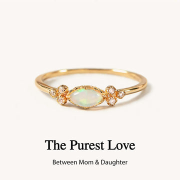 Mother & Daughter Matching Opal Ring