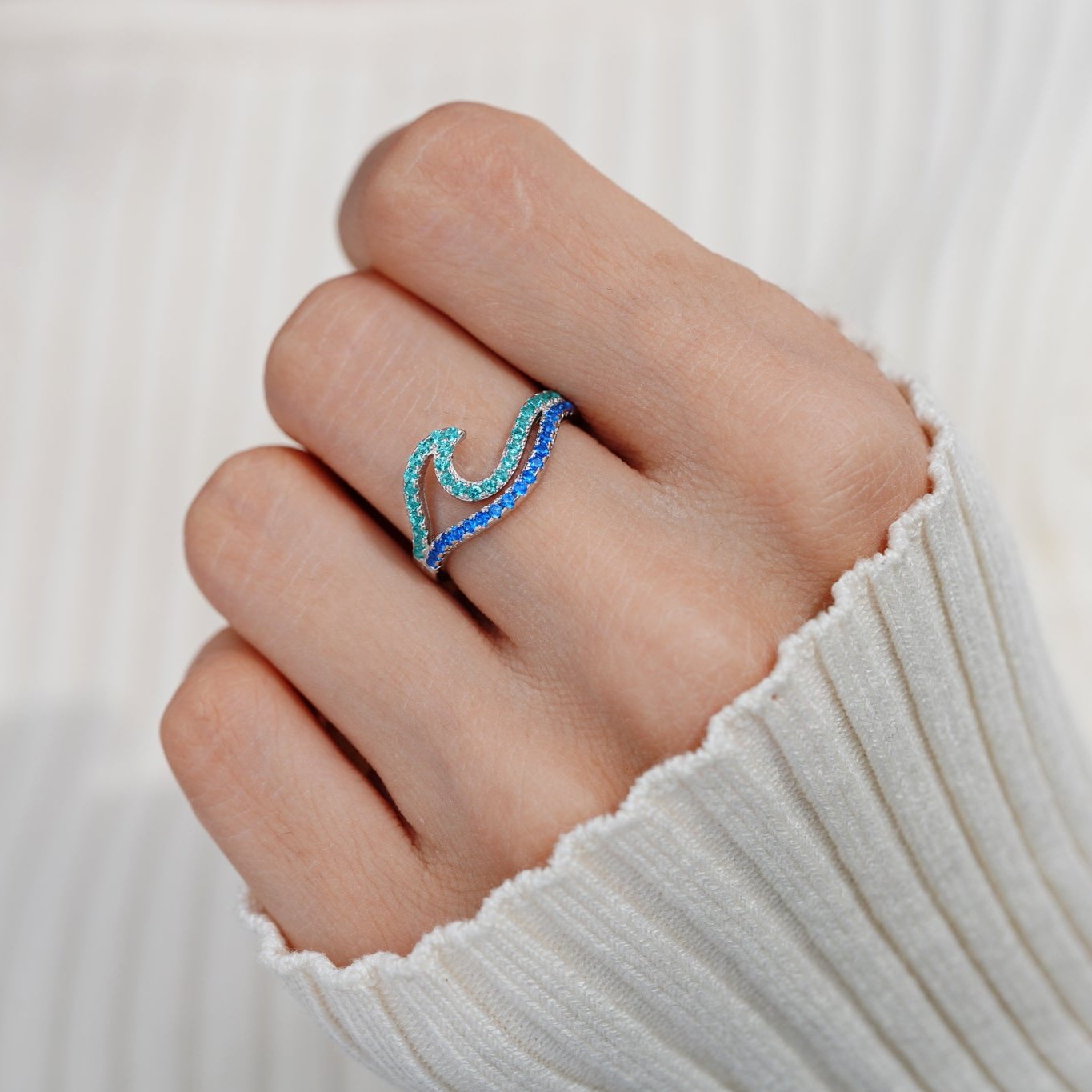 Best Biches Dual Waves Friendship Ring