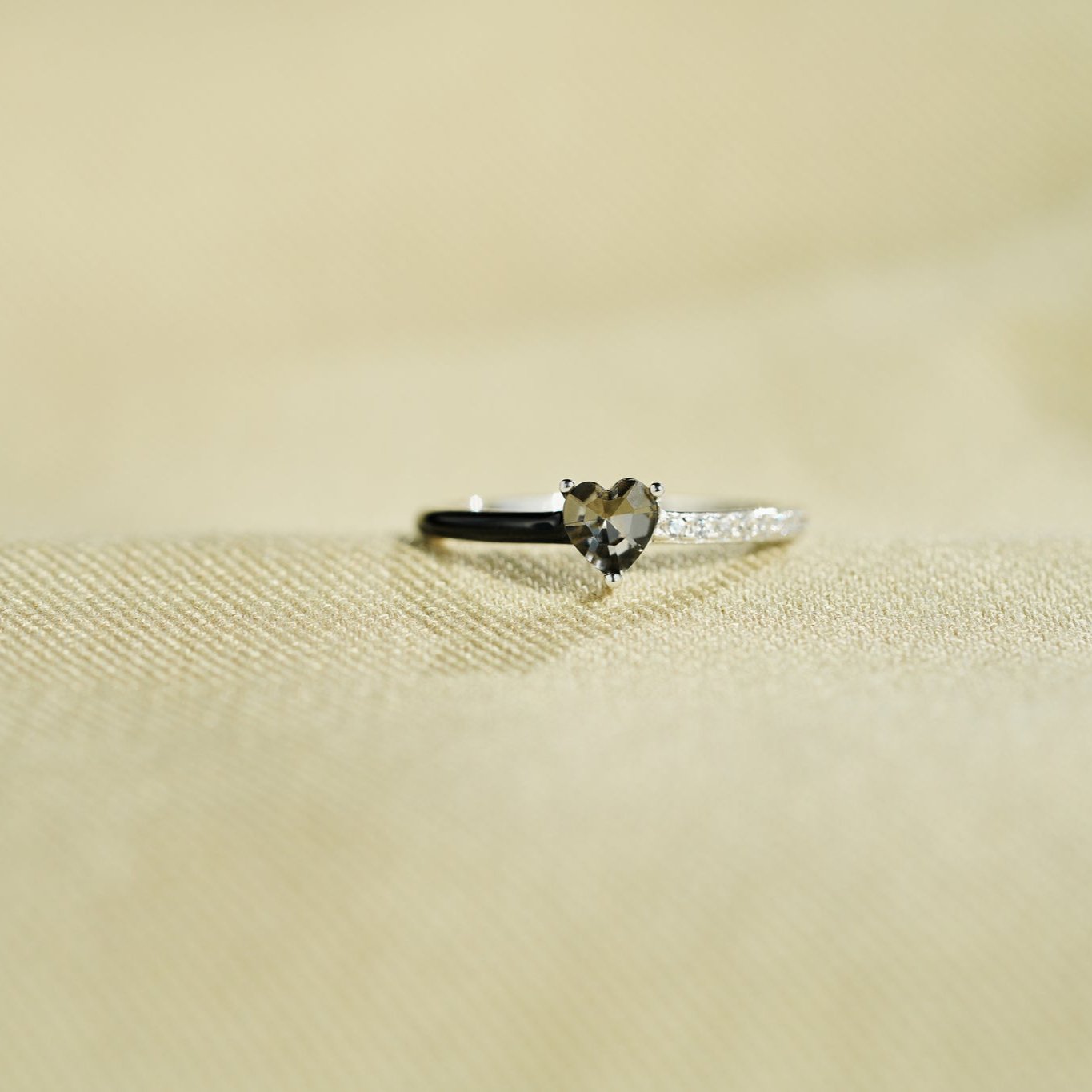 Strong As Fuck Heart Enamel Ring