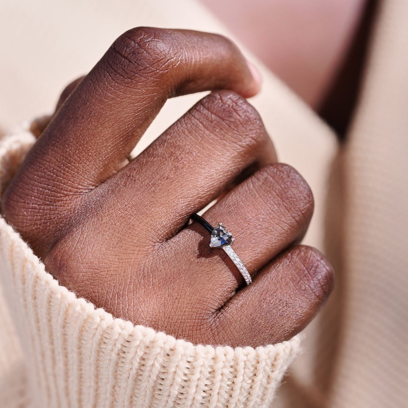 Strong As Fuck Heart Enamel Ring
