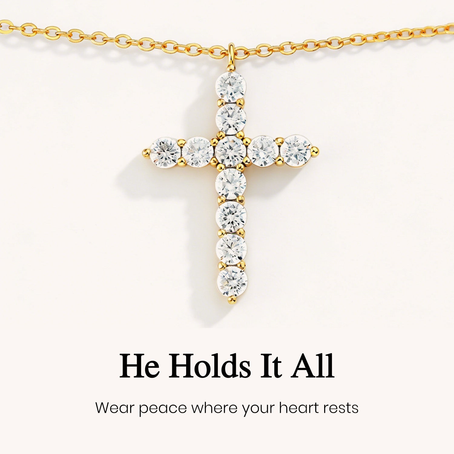 God's In Control Cross Necklace