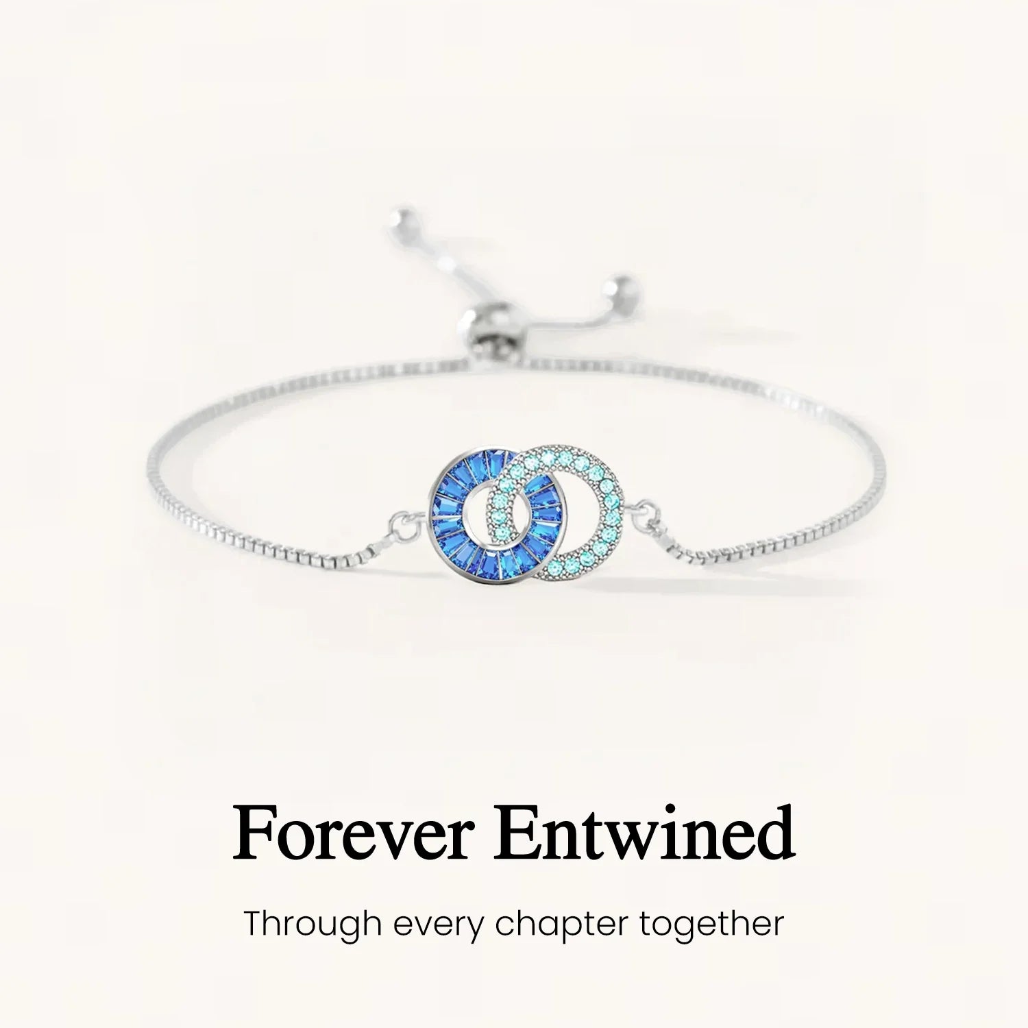 Husband & Wife Linking Birthstone Bracelet