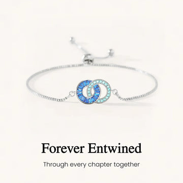 Husband & Wife Linking Birthstone Bracelet