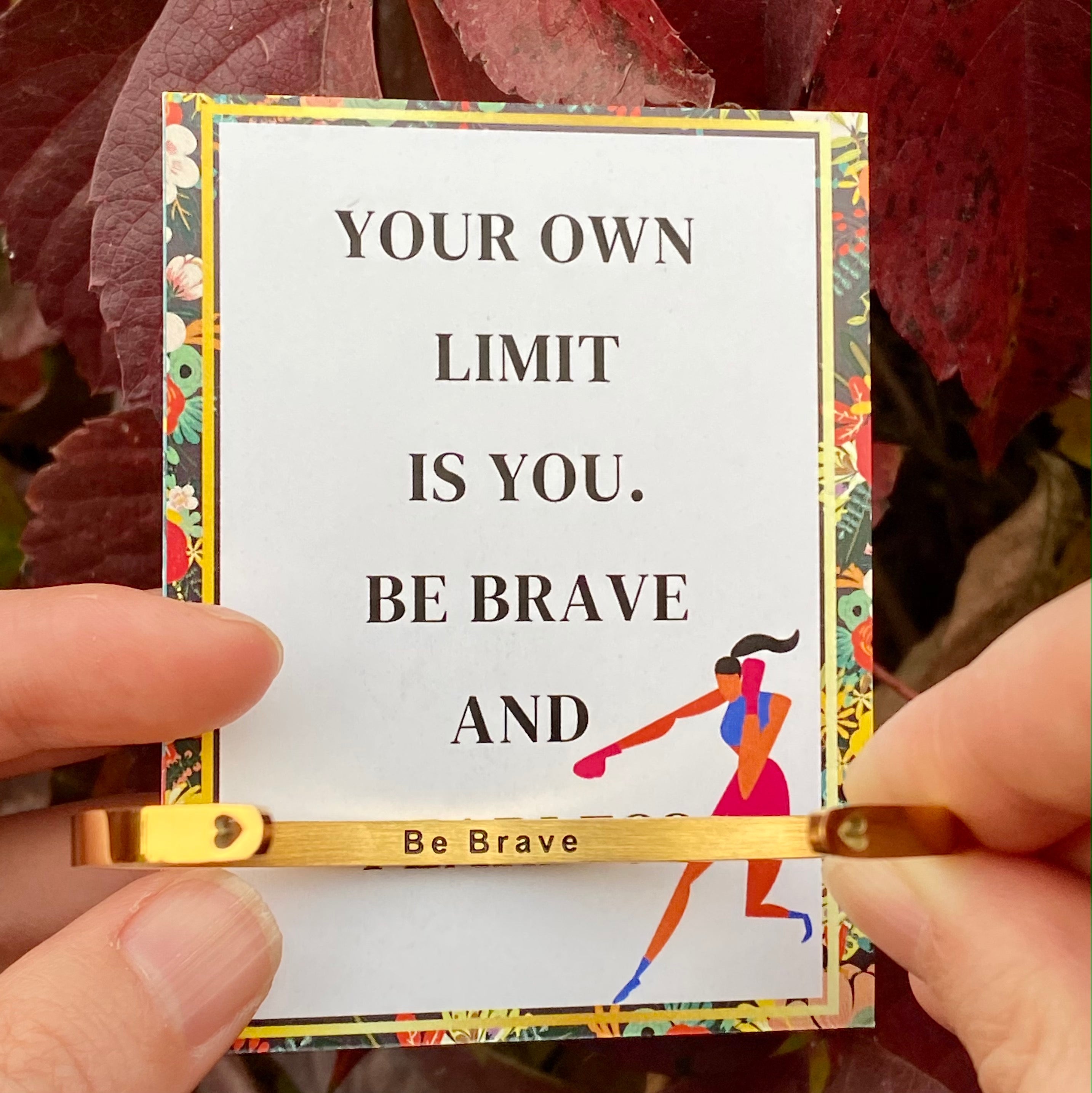 Clearance sale 13.99   Positive reminder inspirational heart bangle