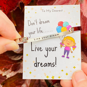 Clearance sale 13.99   Positive reminder inspirational heart bangle