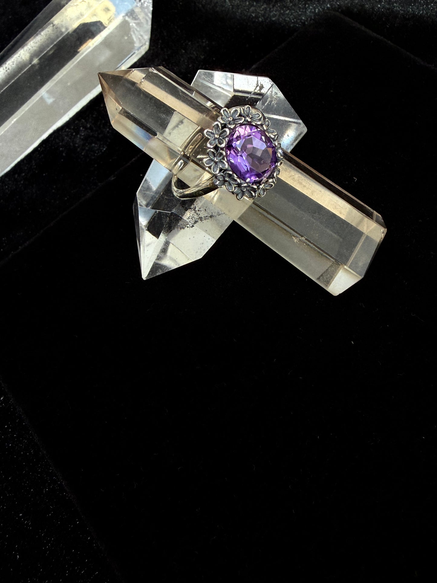 Sevencryst Chakra Awakening Ring Seven Chakra Gemstone Sterling Silver Adjustable