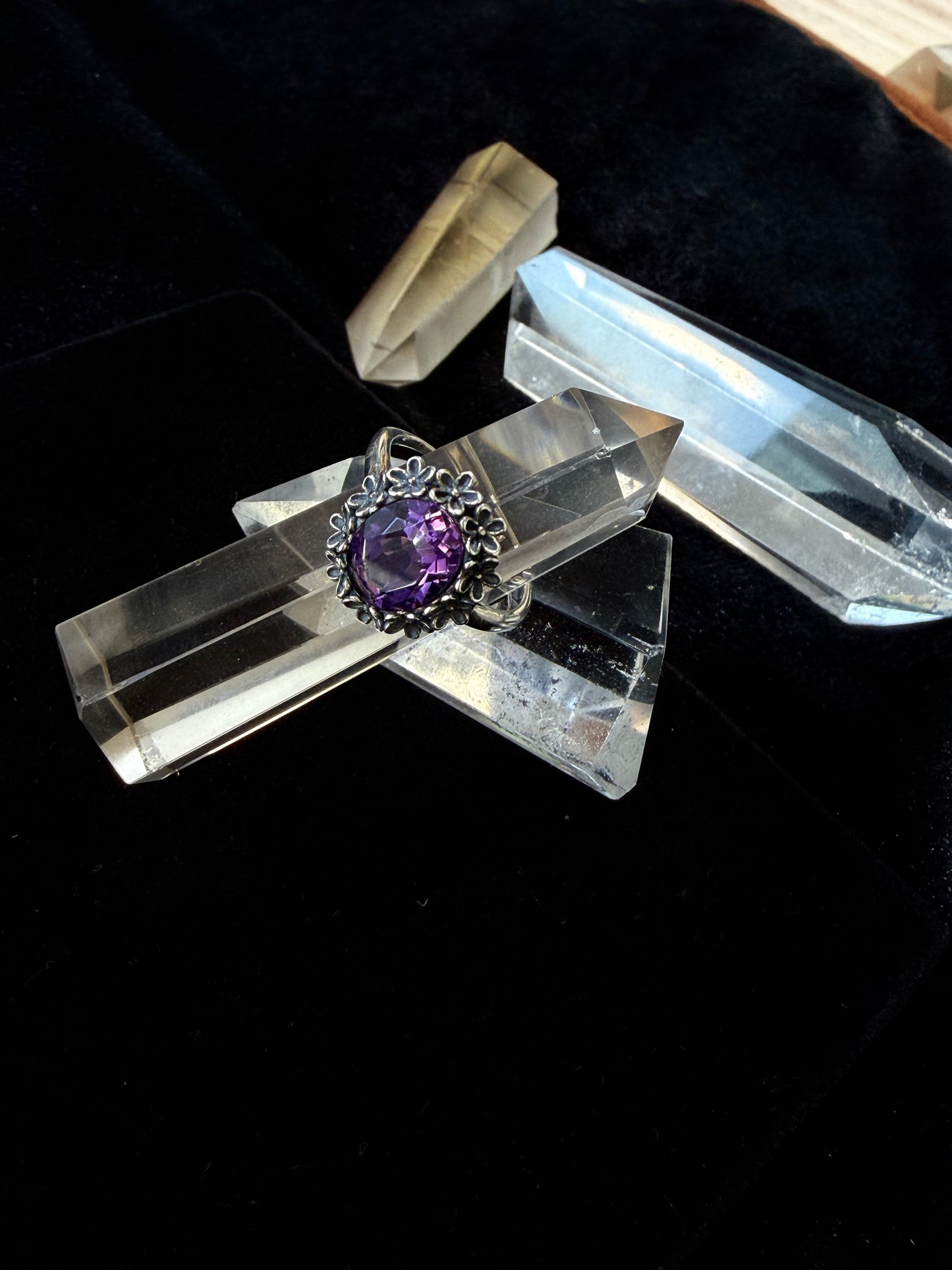 Sevencryst Chakra Awakening Ring Seven Chakra Gemstone Sterling Silver Adjustable