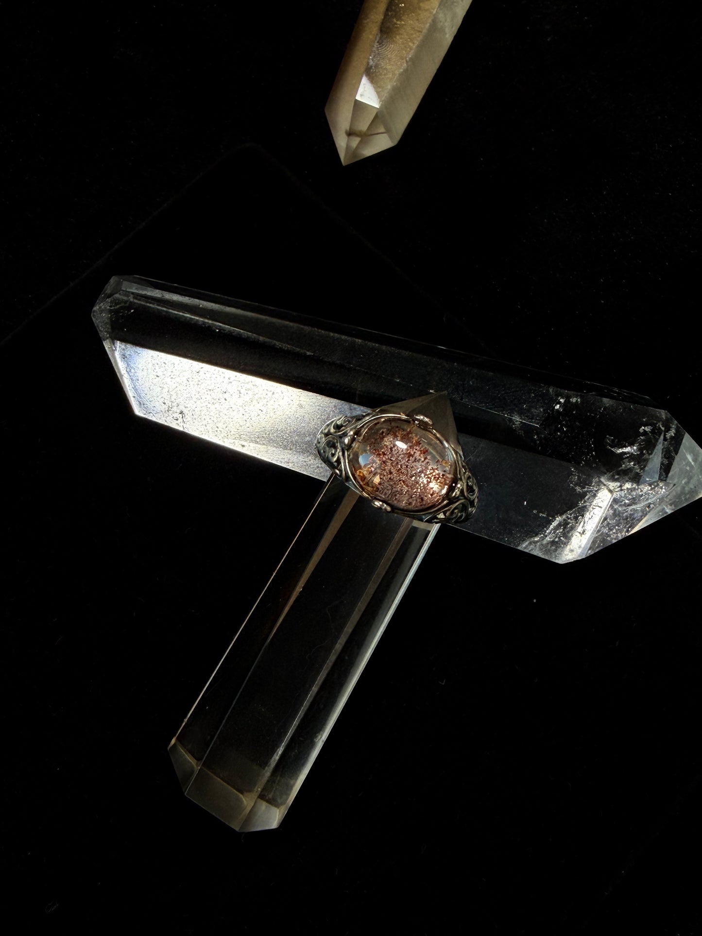 Mystical Spirit Phantom Ring – Ghost Stone in Sterling Silver
