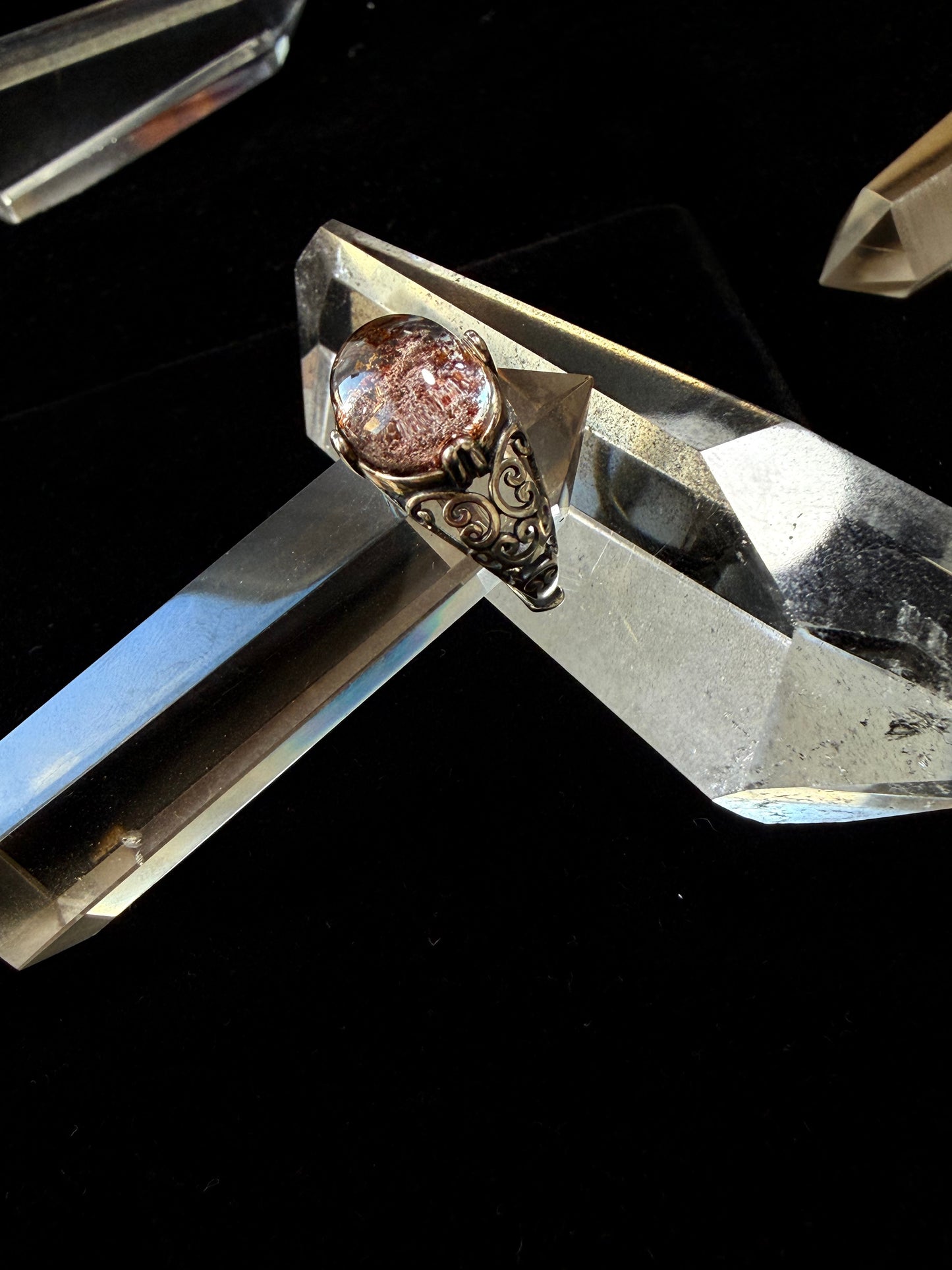 Mystical Spirit Phantom Ring – Ghost Stone in Sterling Silver
