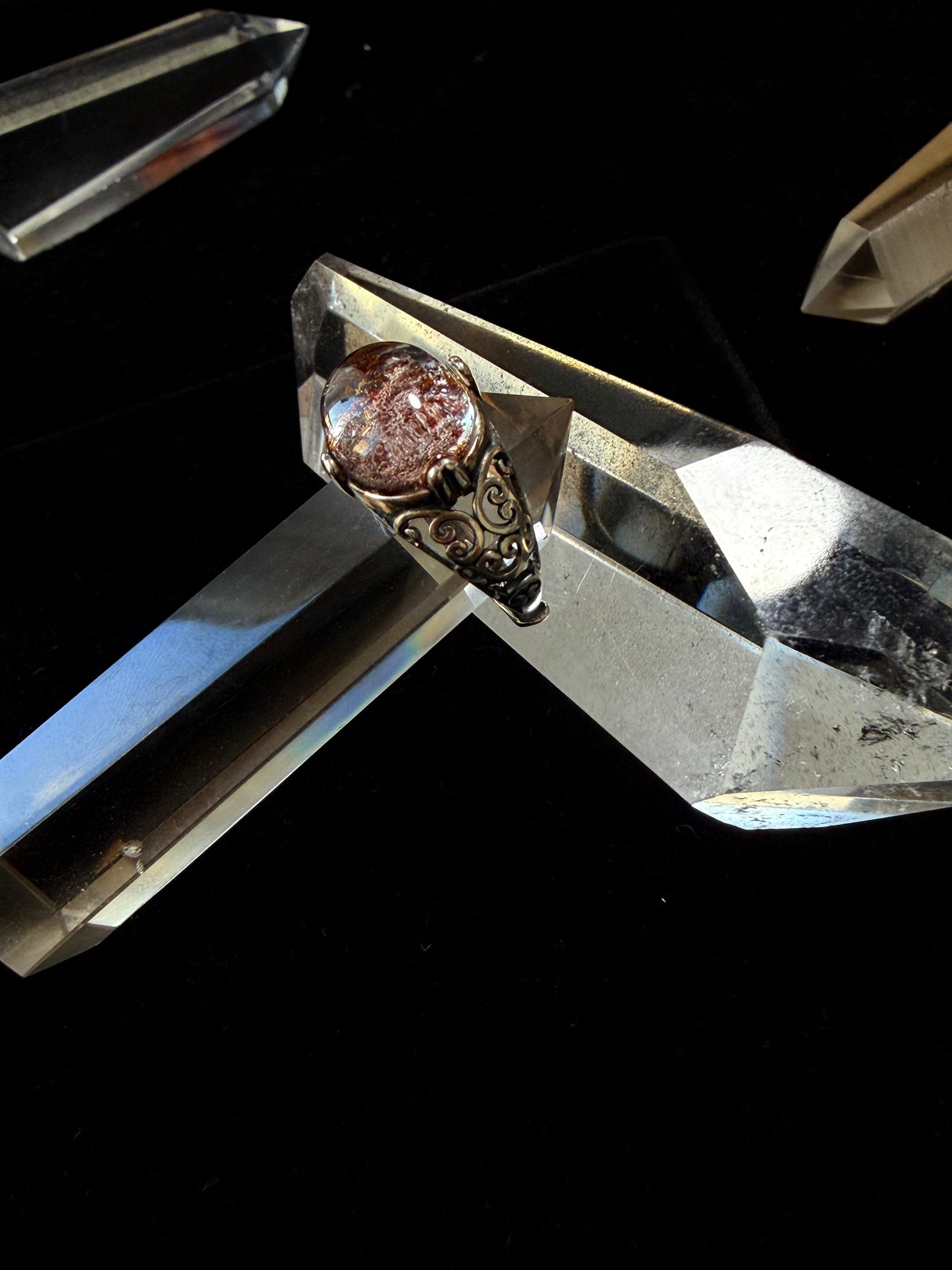 Mystical Spirit Phantom Ring – Ghost Stone in Sterling Silver