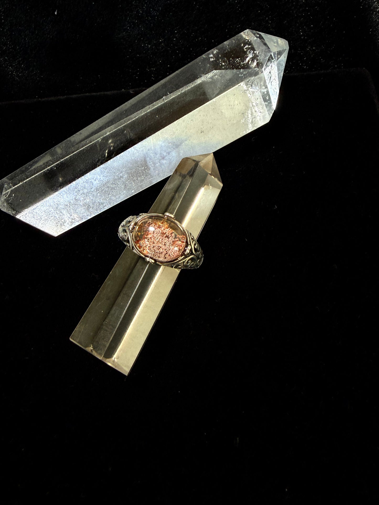 Mystical Spirit Phantom Ring – Ghost Stone in Sterling Silver