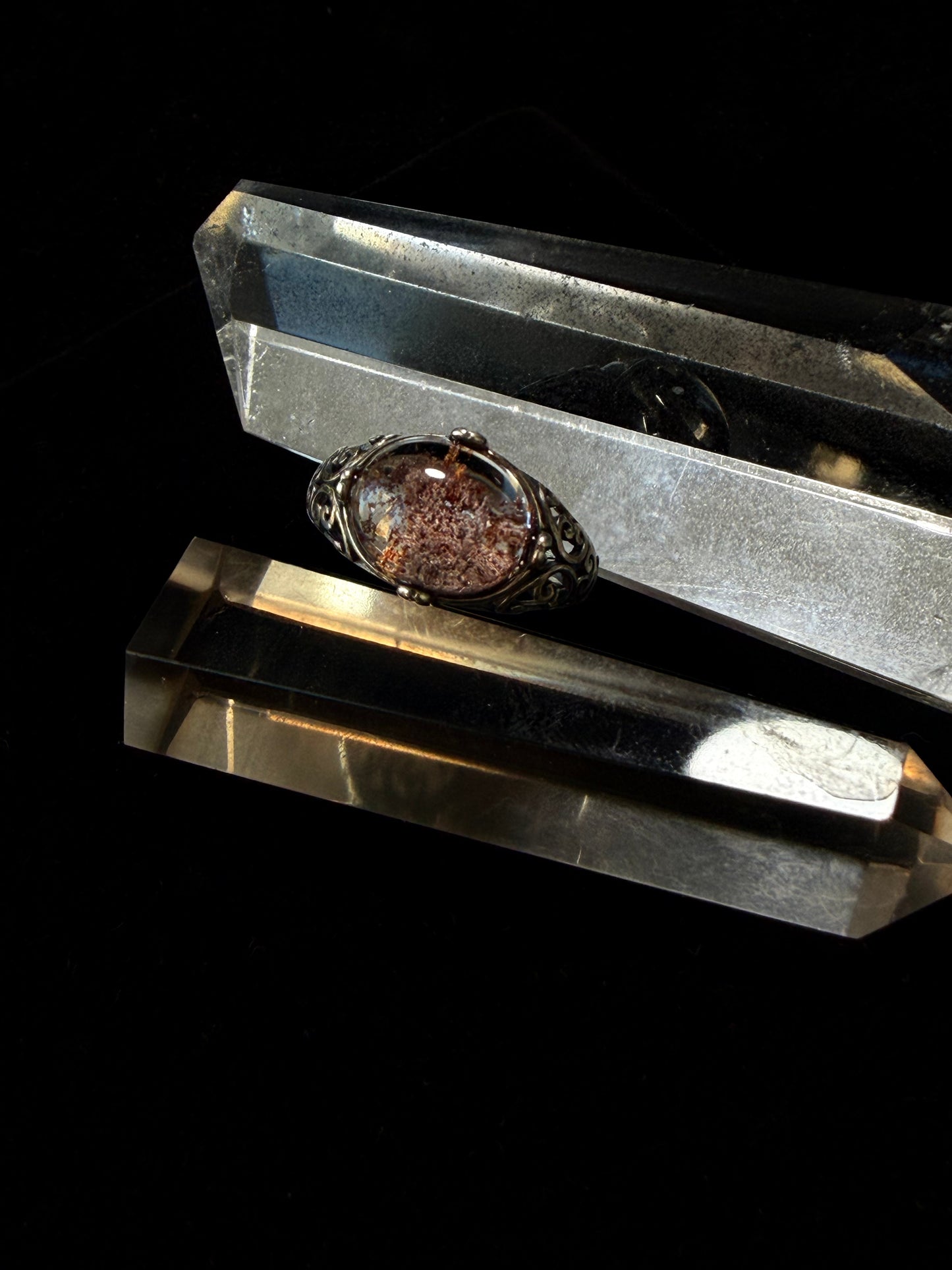 Mystical Spirit Phantom Ring – Ghost Stone in Sterling Silver