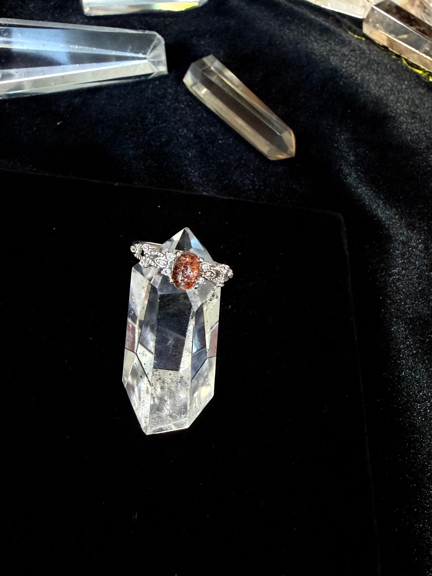 Mystical Spirit Phantom Ring – Ghost Stone in Sterling Silver